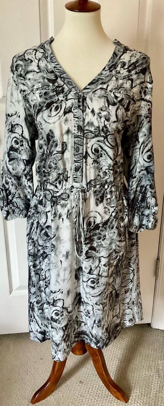 Coldwater Creek Black and White Dress